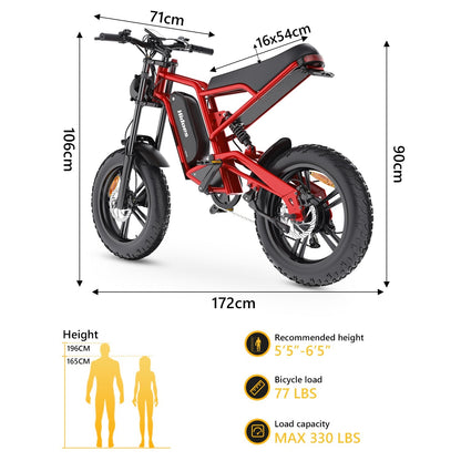 Hidoes B6 Fat Tire Electric Cruiser Bike