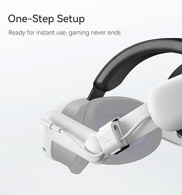 Kiwi Design Comfort Battery Head Strap for Meta Quest 3