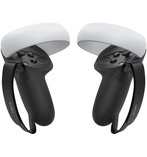 KIWI Design Silicone Grips w/ Knuckle Straps for Oculus Quest 2