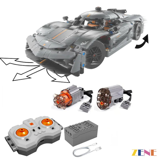 Funciones de potencia para LEGO Koenigsegg Jesko Absolut Hypercar n.° 42173 n.° 42184 RC Motorizado