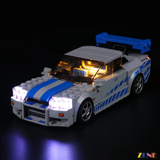 Kit de luces LEGO Fast Furious Nissan GT-R (R34) n.° 76917