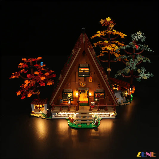 Kit de iluminación para la cabaña LEGO en forma de A n.° 21338