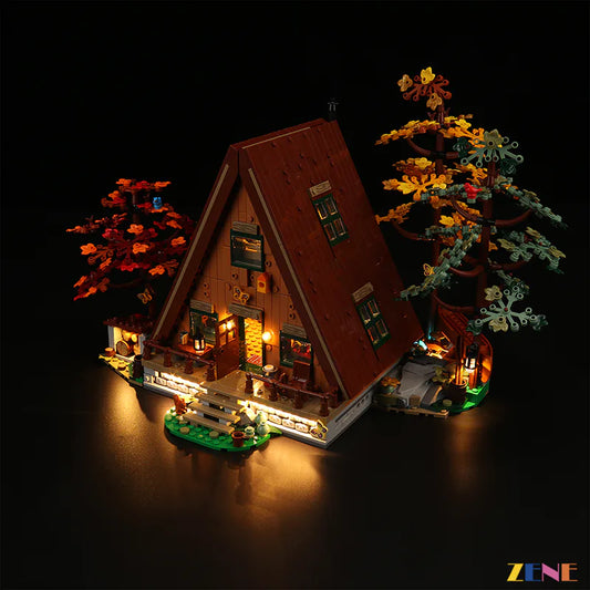 Kit de iluminación para la cabaña LEGO en forma de A n.° 21338