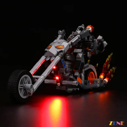 Kit de iluminación LEGO Ghost Rider Mech &amp; Bike n.° 76245