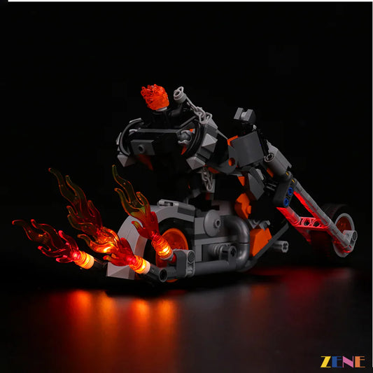 Kit de iluminación LEGO Ghost Rider Mech &amp; Bike n.° 76245