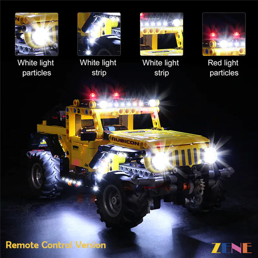 Kit de luces para el Jeep Wrangler LEGO n.° 42122