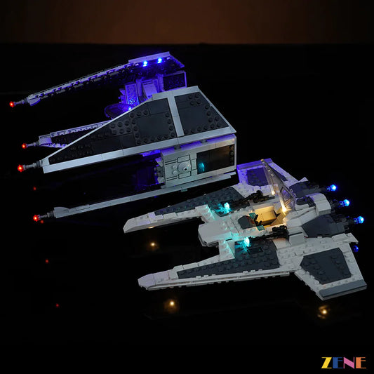 Kit de iluminación para LEGO Mandalorian Fang Fighter vs. TIE n.° 75348