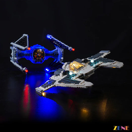 Kit de iluminación para LEGO Mandalorian Fang Fighter vs. TIE n.° 75348