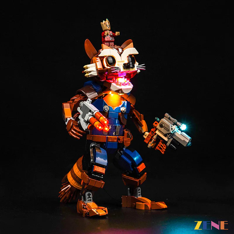 Kit de iluminación para LEGO Rocket Baby Groot n.° 76282