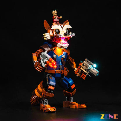 Kit de iluminación para LEGO Rocket Baby Groot n.° 76282