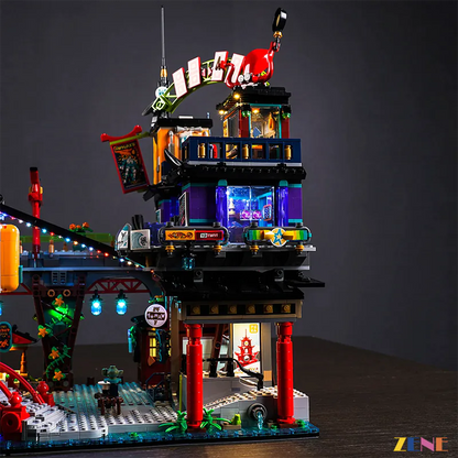 Kit de iluminación para LEGO NINJAGO City Markets n.° 71799 (versión 2)