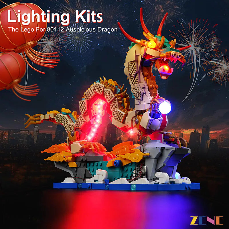 Kit de iluminación para LEGO Auspicious Dragon n.° 80112