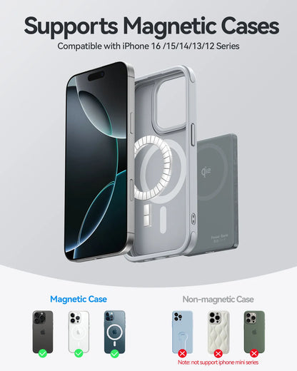 MOKiN Magnetic 15W Qi2 Wireless Power Bank 5000mAh - Magsafe Charger for iPhone