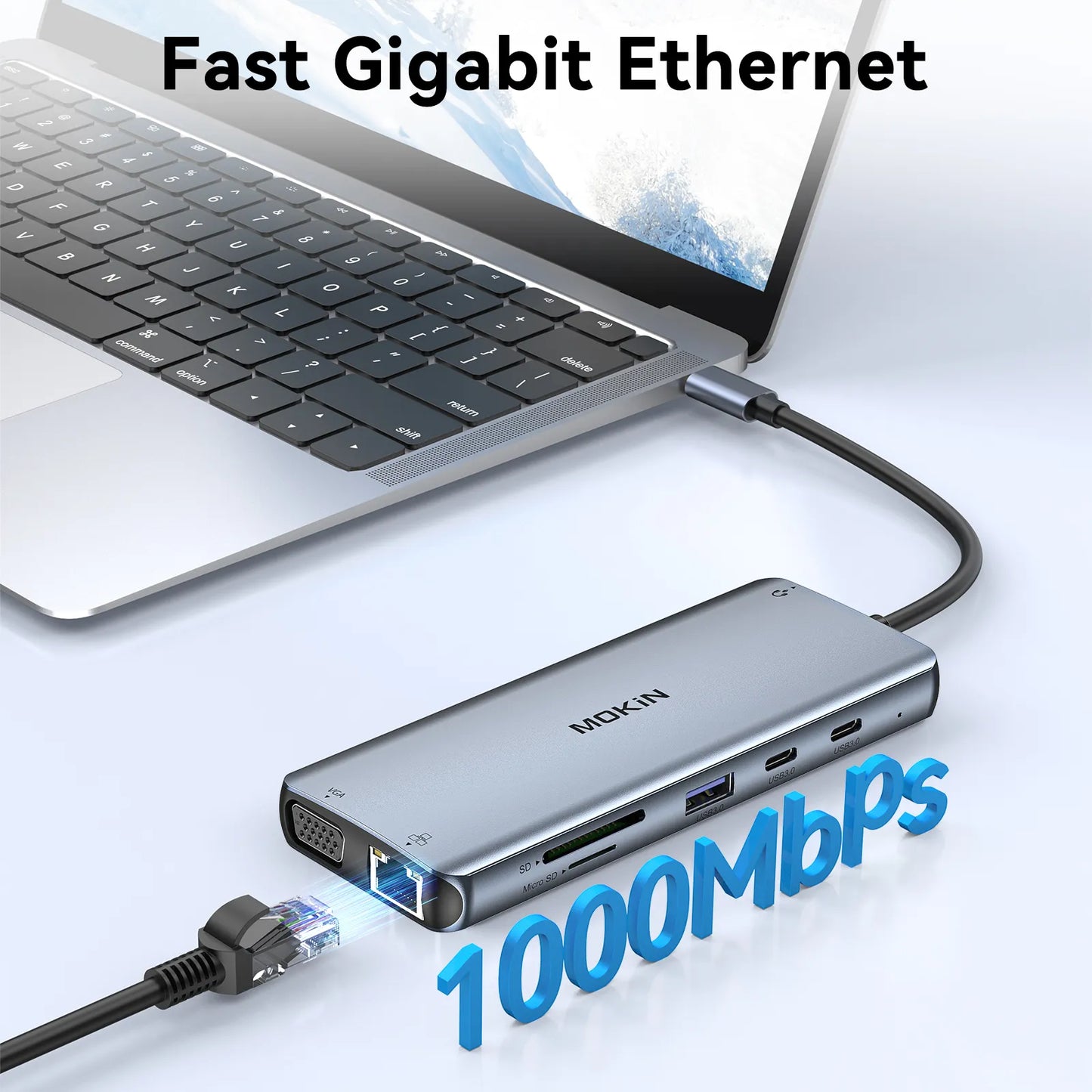 MOKiN 12 IN 1 USB-C Laptop Hub Multiport Adapter