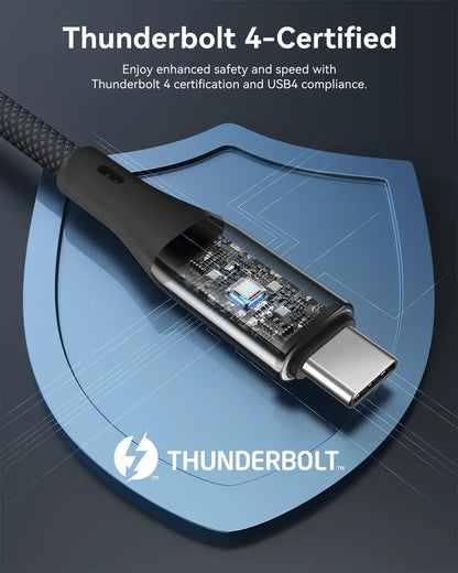 MOKiN 3.3ft Thunderbolt 4 Cable (Thunderbolt 4-Certified)