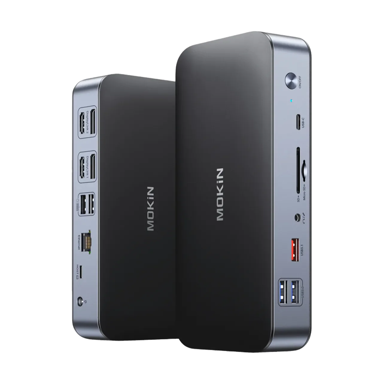 MOKiN 15-in-1 DisplayLink Dual Monitor Docking Station