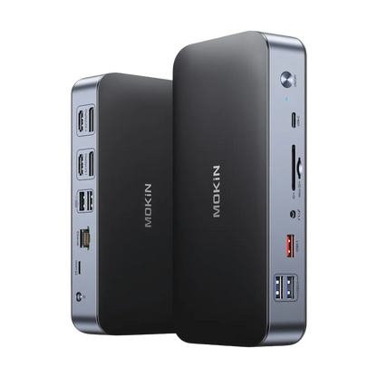 MOKiN 15-in-1 DisplayLink Dual Monitor Docking Station