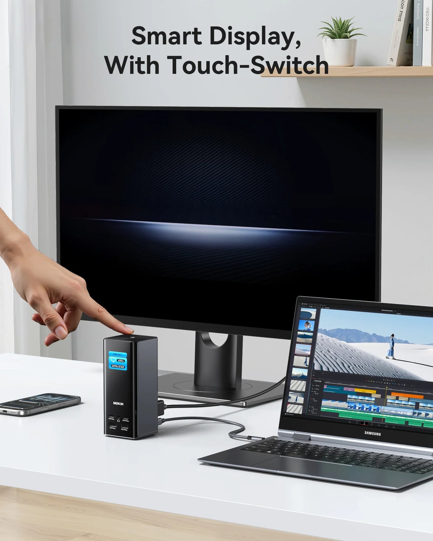 MOKiN 17-in-1 USB-C Dock for Triple Monitors to Simplify Your Desk Setup