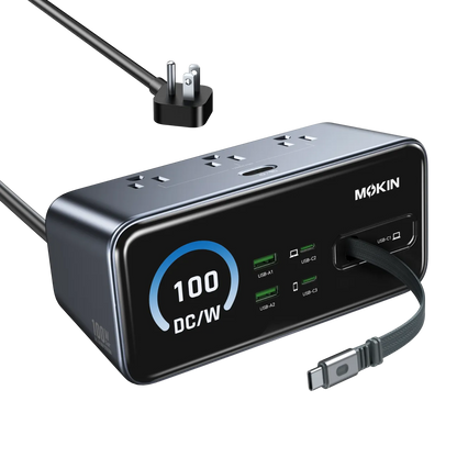 MOKiN 100W 8-in-1 GaN Charging Station to Declutter Your Desk and Power All Your Devices