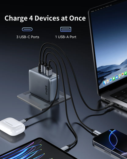 MOKiN 140W 4-Port GaN Charger Compact Design for Home Office and Travel