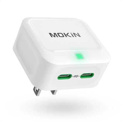 MOKiN Mini 40W Dual USB-C Wall Charger