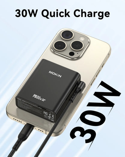 MOKiN Fast Charging Portable Power Bank |  10000mAh 30W