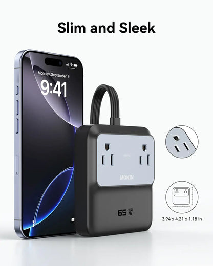 MOKiN 65W 6-in-1 Charging Station for a Cleaner and More Organized Desk Setup