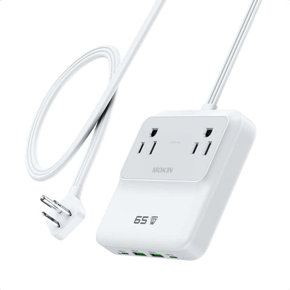 MOKiN 65W 6-in-1 Charging Station for a Cleaner and More Organized Desk Setup