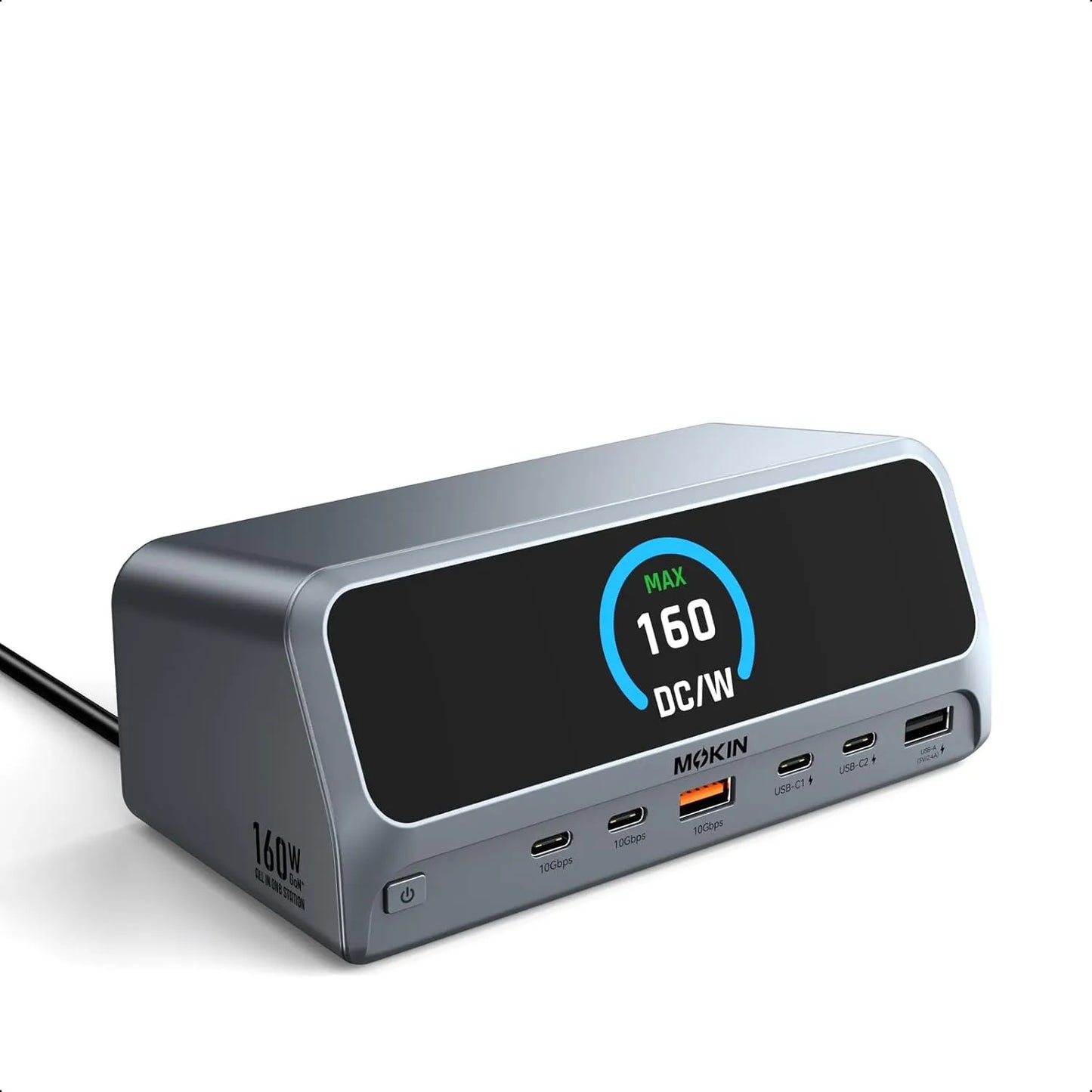 MOKiN 13-in-1 USB-C Laptop Docking Station with 2.26" Smart LCD Display