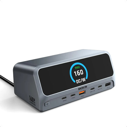 MOKiN 13-in-1 USB-C Laptop Docking Station with 2.26" Smart LCD Display