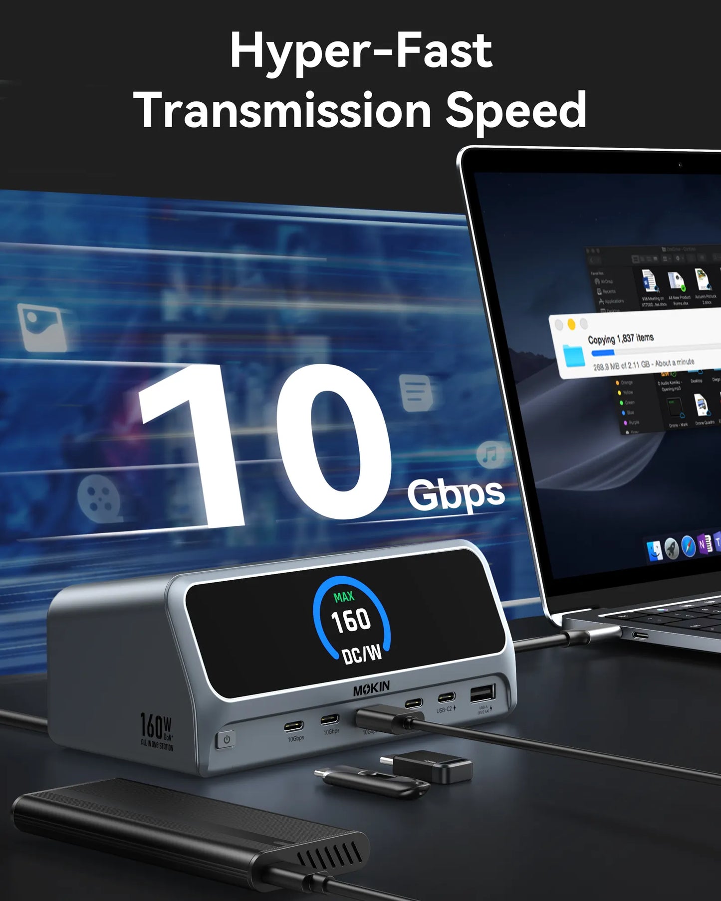 MOKiN 13-in-1 Docking Station with Smart Display to Boost Productivity and Simplify Your Workspace