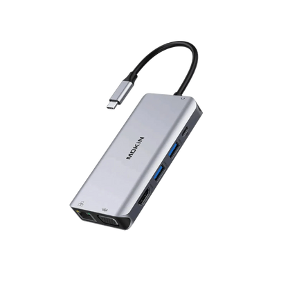 MOKiN 10 IN 1 Dual Display USB-C Hub with 4K HDMI