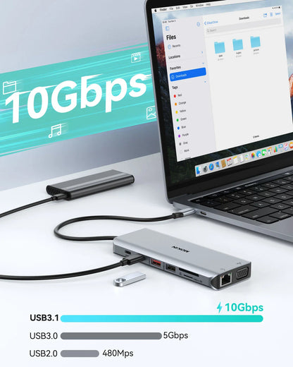MOKiN 13-in-1 USB-C Dock Expands Your Laptop to 4 Monitors for Maximum Productivity