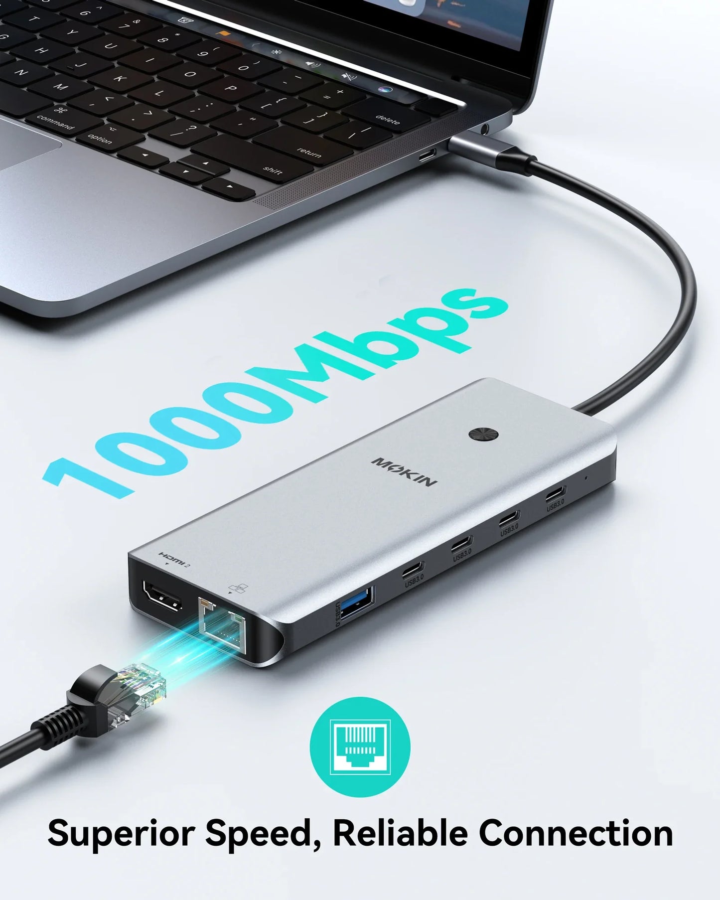 MOKiN 13-in-1 Docking Station for Dual Monitors and Seamless Productivity