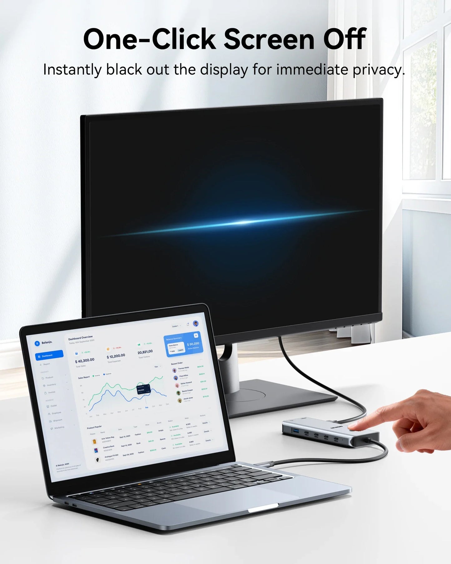 MOKiN 13-in-1 Docking Station for Dual Monitors and Seamless Productivity