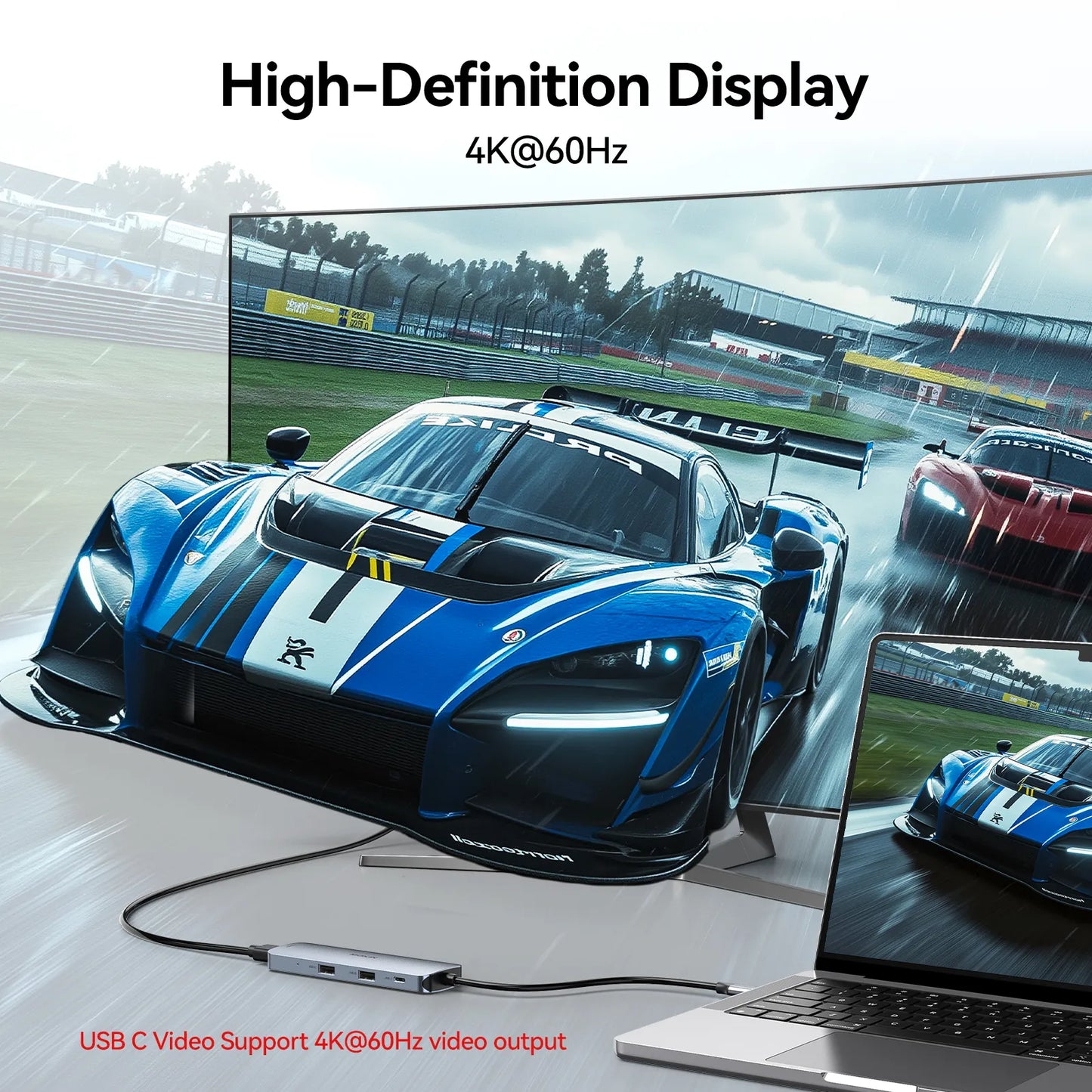 MOKiN 8 IN 1 USB-C Video Docking Station Dual Monitor