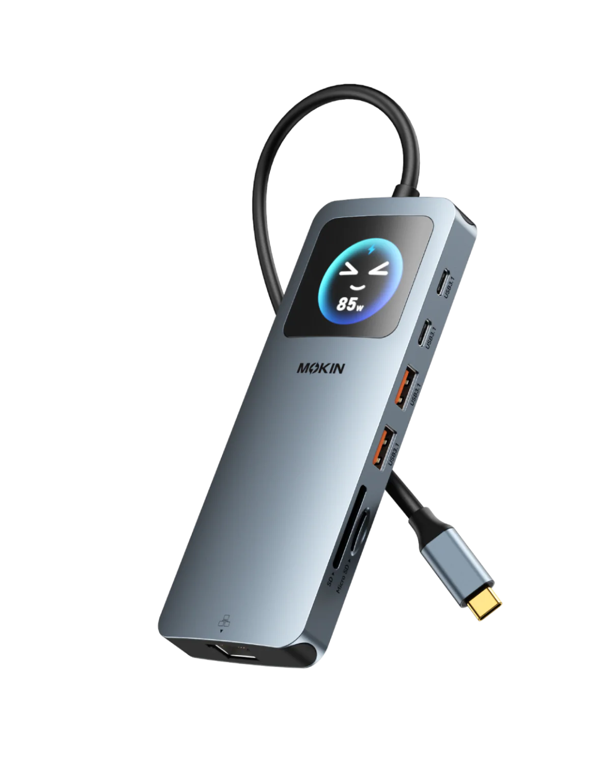 MOKiN 12-in-1 LCD Docking Station for a Smarter Dual-Monitor Workspace