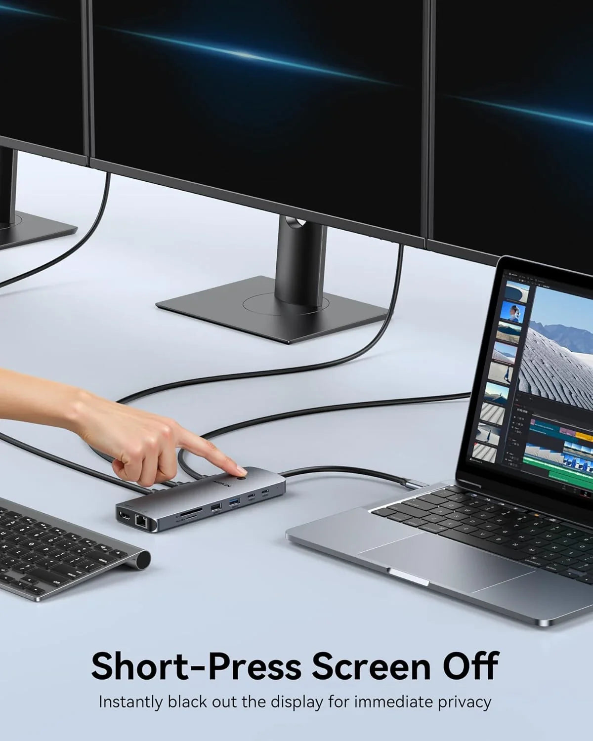 MOKiN 14-in-1 Triple Monitor USB-C Docking Station for Clutter-Free Workspaces
