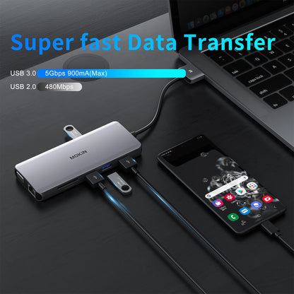 MOKiN 12 IN 1 MacBook Pro Docking Station Dual Monitor