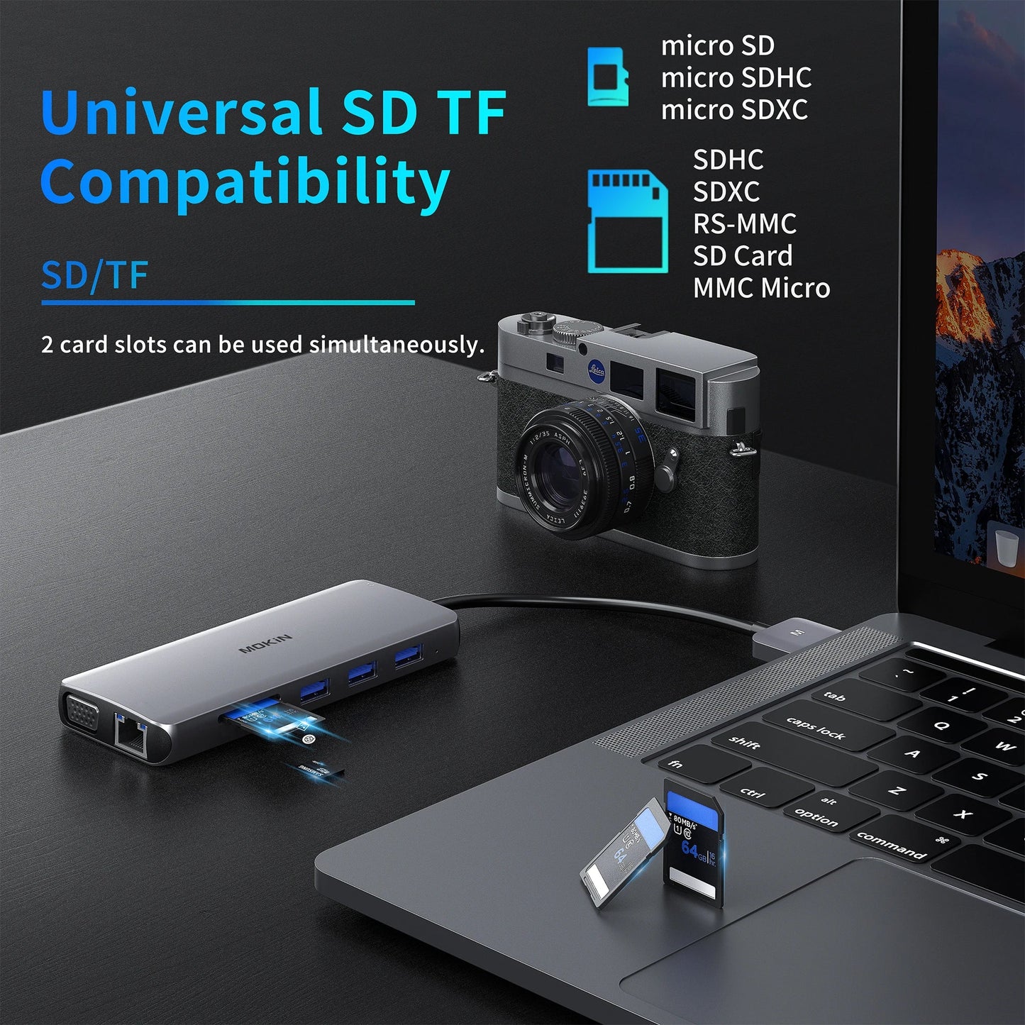 MOKiN 12 IN 1 MacBook Pro Docking Station Dual Monitor