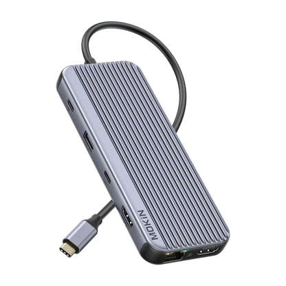 MOKiN 9-in-1 USB-C Hub with Triple Display for Laptop