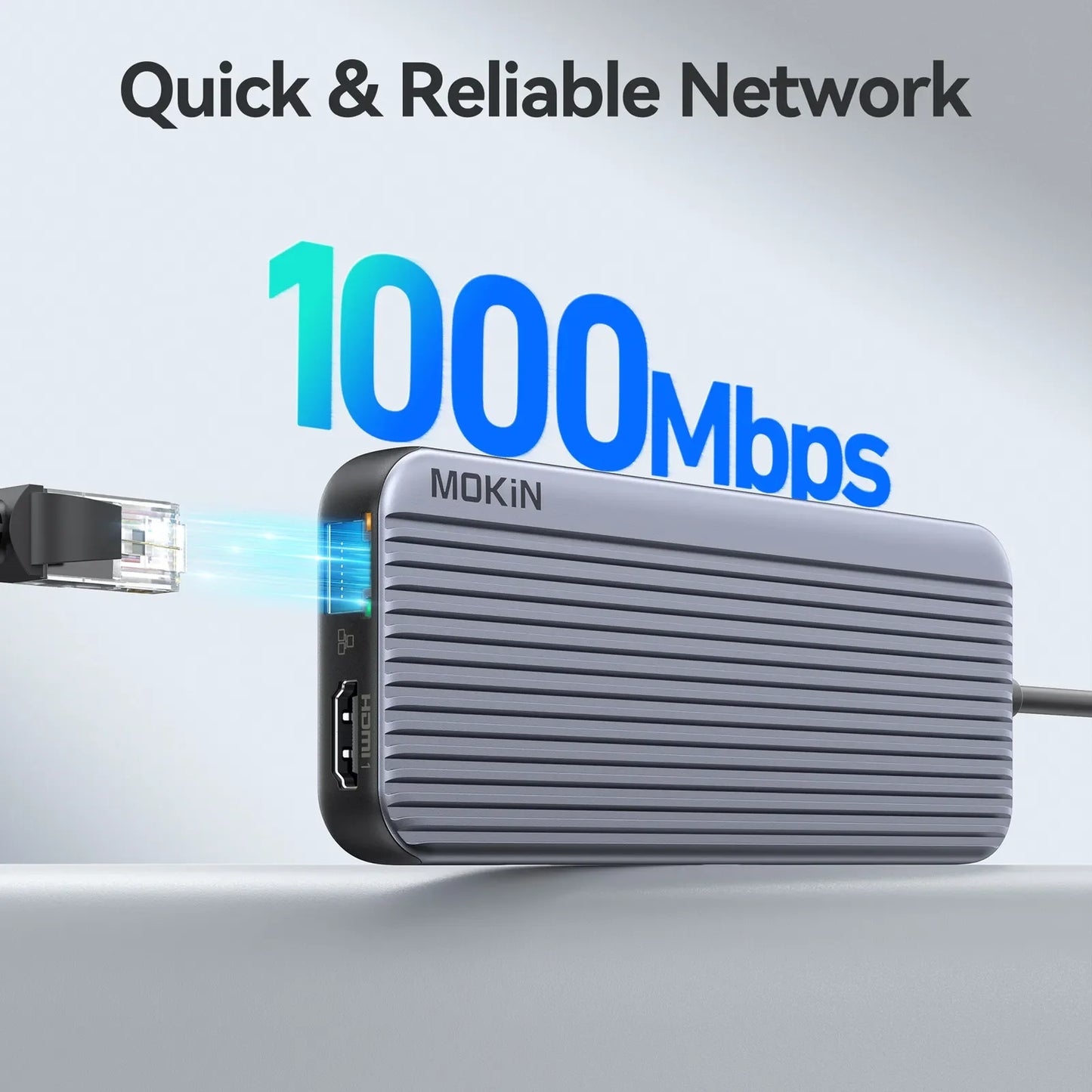 MOKiN 9-in-1 USB-C Hub with Triple Display for Laptop