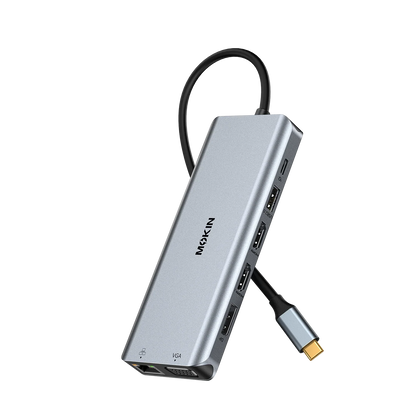 MOKiN 13-in-1 USB-C Dock Expands Your Laptop to 4 Monitors for Maximum Productivity