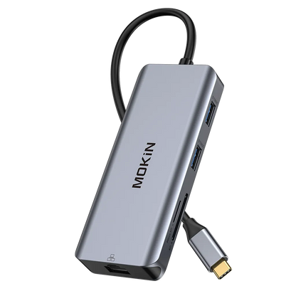 MOKiN 9 IN 1 USB-C Adapter with Dual HDMI & Ethernet Port
