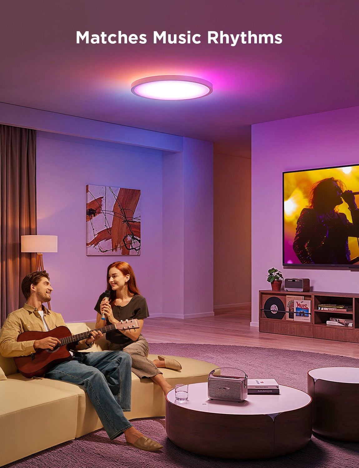 Govee 12 Inch RGBWW + RGBIC Smart Ceiling Light