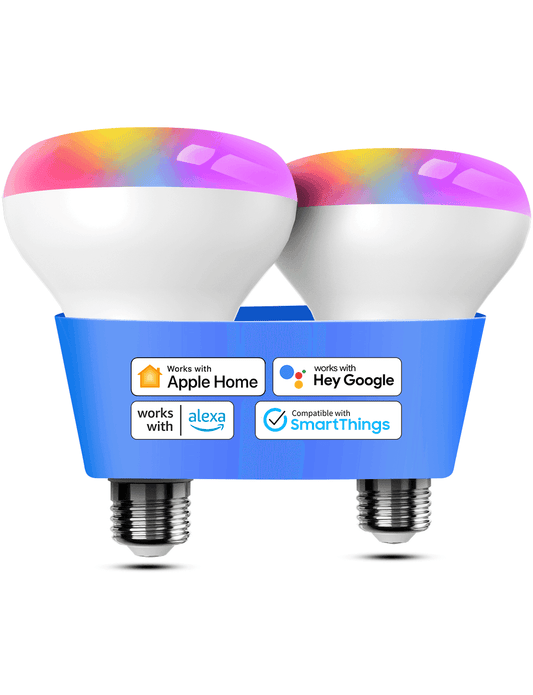 مصباح LED ذكي من Meross، MSL120BRHK، عبوة من قطعتين (إصدار الولايات المتحدة/كندا)