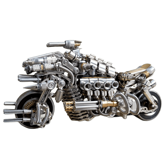 3D metal mechanical motorcycle 800PCS puzzle model for adults and kids