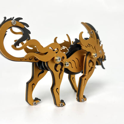 3D Metal Puzzle Siberian Plains Wolf Model Kit