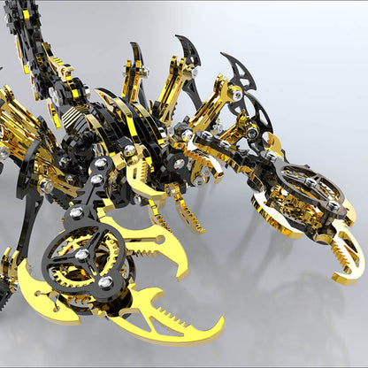 3D Scorpion Black Gold Metal puzzle Model Colorful Kit