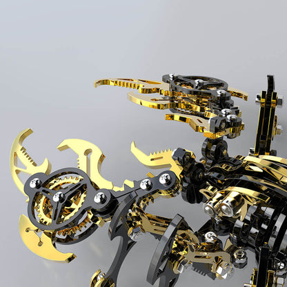 3D Scorpion Black Gold Metal puzzle Model Colorful Kit